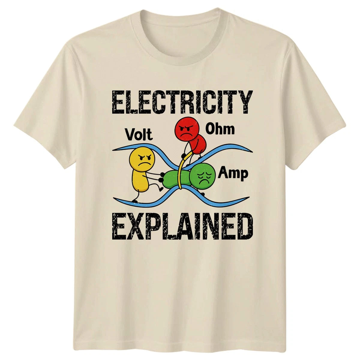 Electricity Explained T-Shirt Electrical Engineering Science Birthday Gift