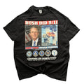 George Bush Did 9/11 Shirt Y2K Political Protest Streetwear Black Shirt Mens