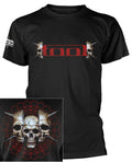 Tool Skull Spikes Shirt S-XXL T-shirt Metal Rock Band Black Tee Shirt Officl