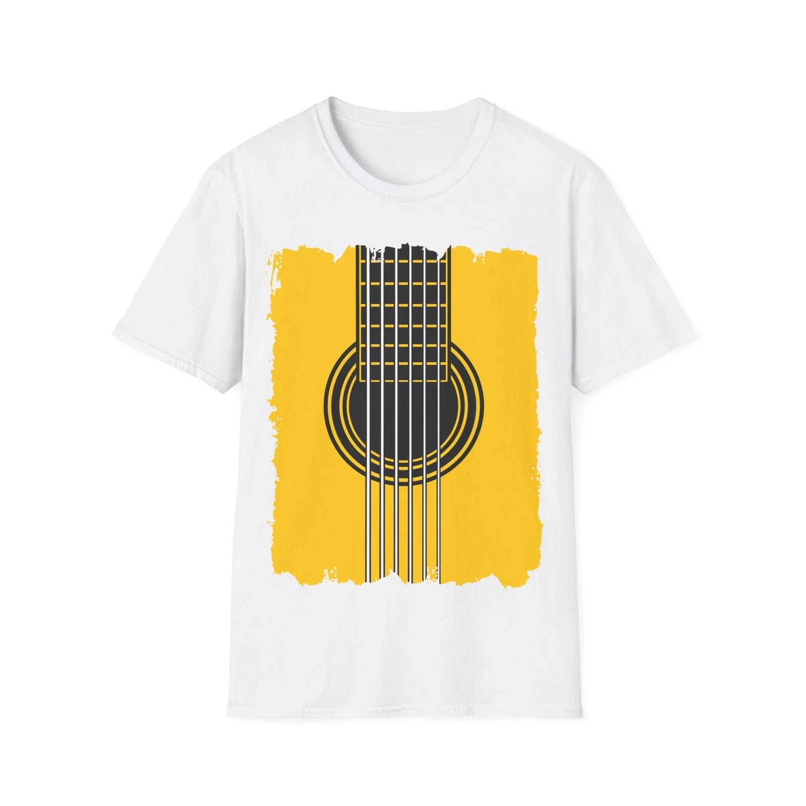 Guitar T-Shirt, Graffiti Style Art, Guitarist Tee, Rock Fan Graphic Top