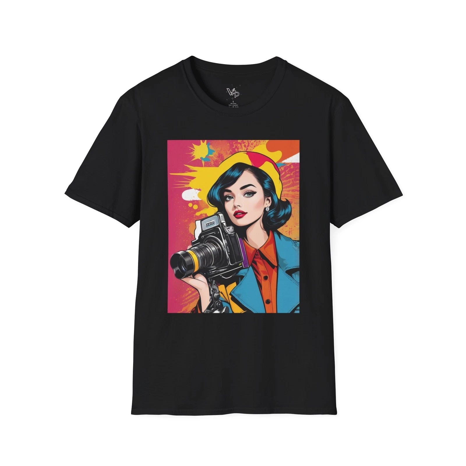 Retro, comic, años 60-70, Unisex Graphic Tee, Cool Casual Wear, Everyday Fashion
