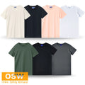 Men's Premium Cotton Short Sleeve Crew Neck Tee Shirt Modern Fit TS41