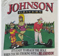 Big Johnson Johnson Drivers 90s Retro style White T shirt Heavy Cotton S-5XL