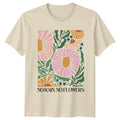 No Rain No Flowers Boho Floral Nature Womens Mens Graphic T-Shirt