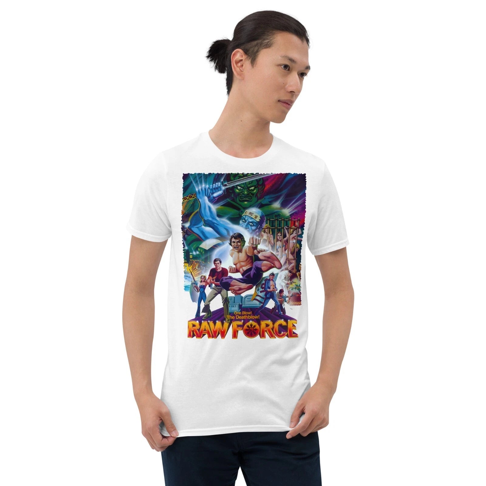 RAW FORCE T-Shirt NEW! Kung Fu Cannibals Horror Martial Arts Zombies Movie 80's