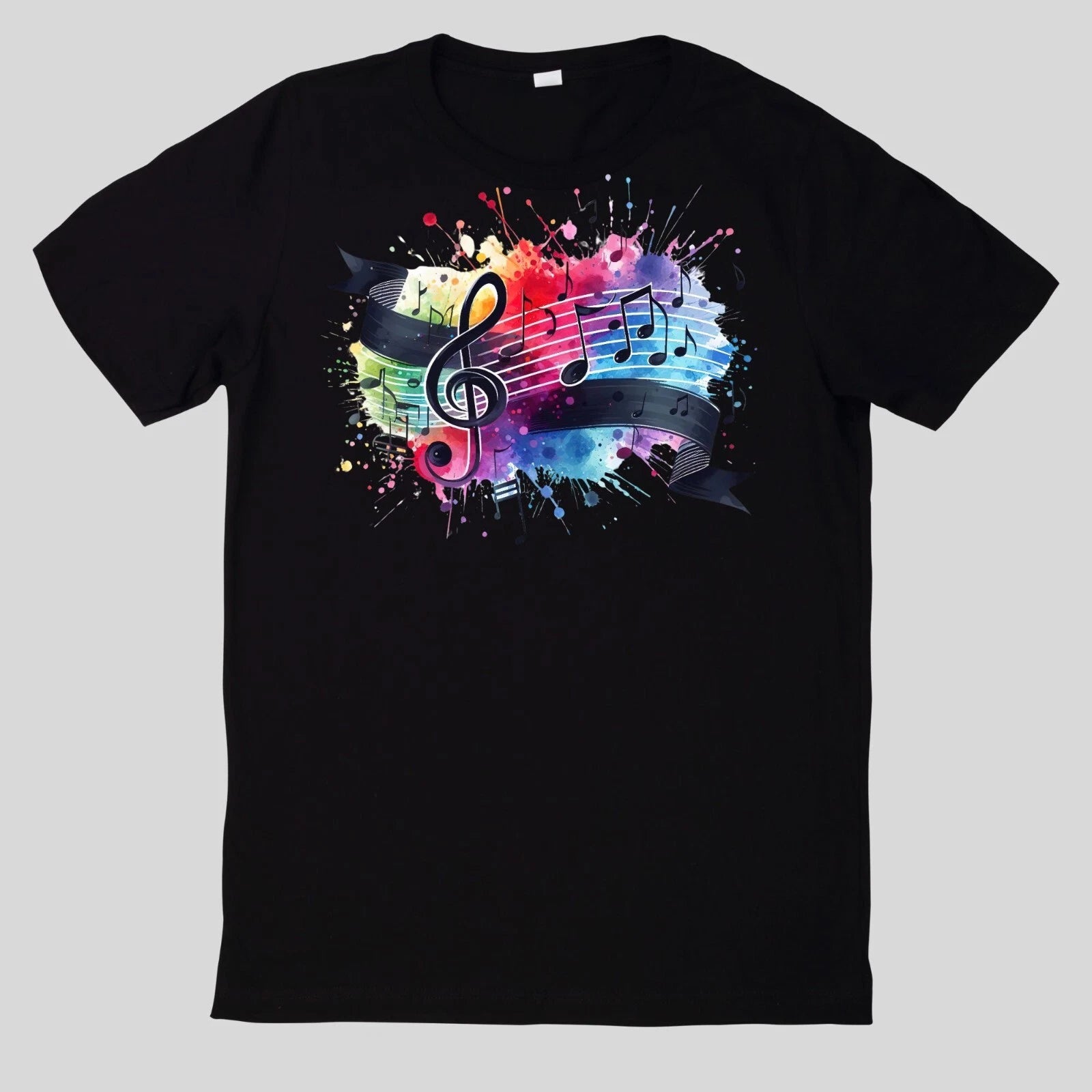 Watercolour Musical Notes T Shirt