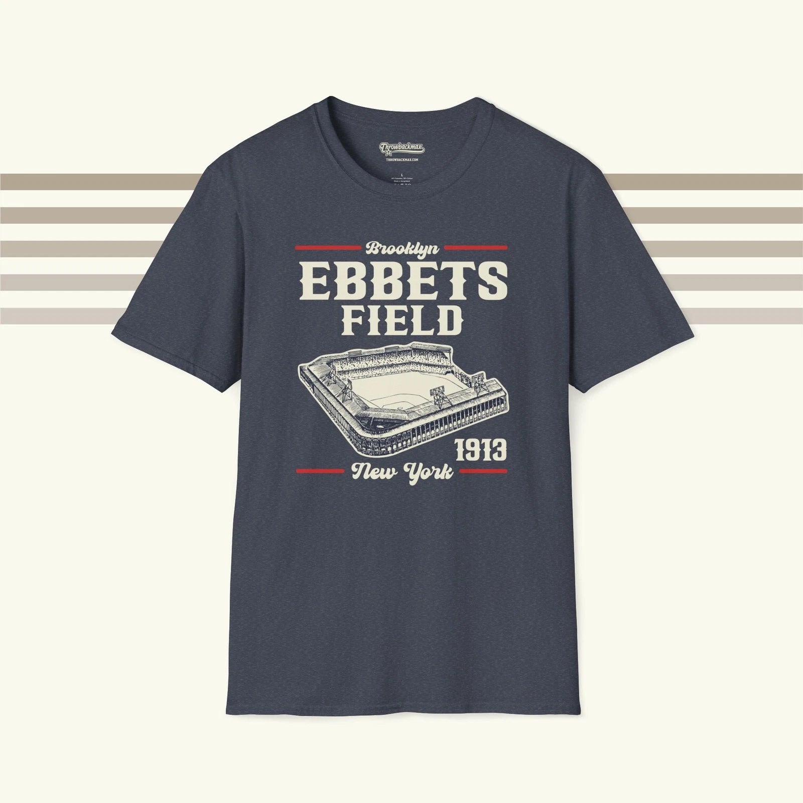 Ebbets Field Stadium Ballpark Premium T-Shirt - Brooklyn Dodgers Baseball