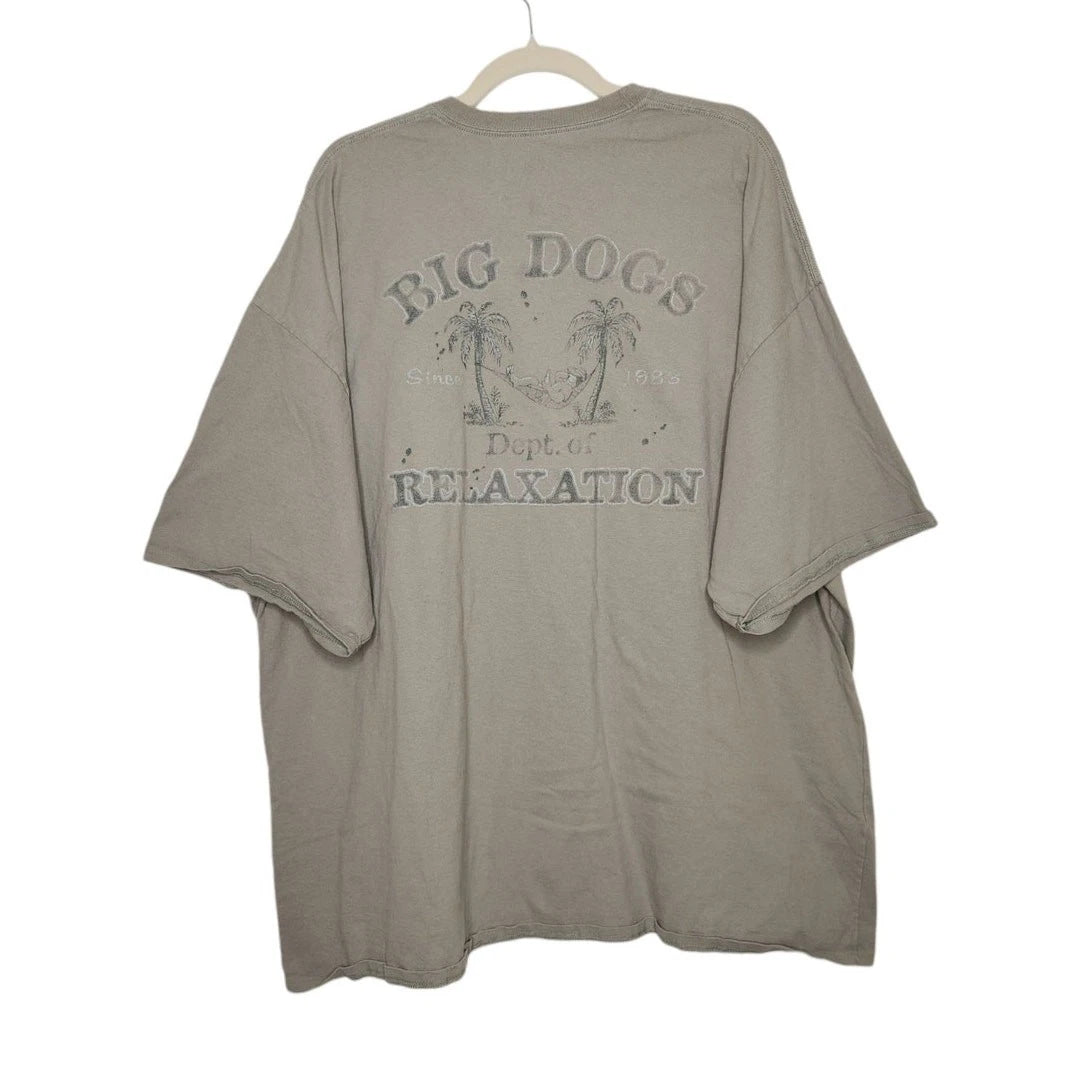Y2K Big Dogs Double Sided Relaxation Oversized Beach Fish Obscure Shirt