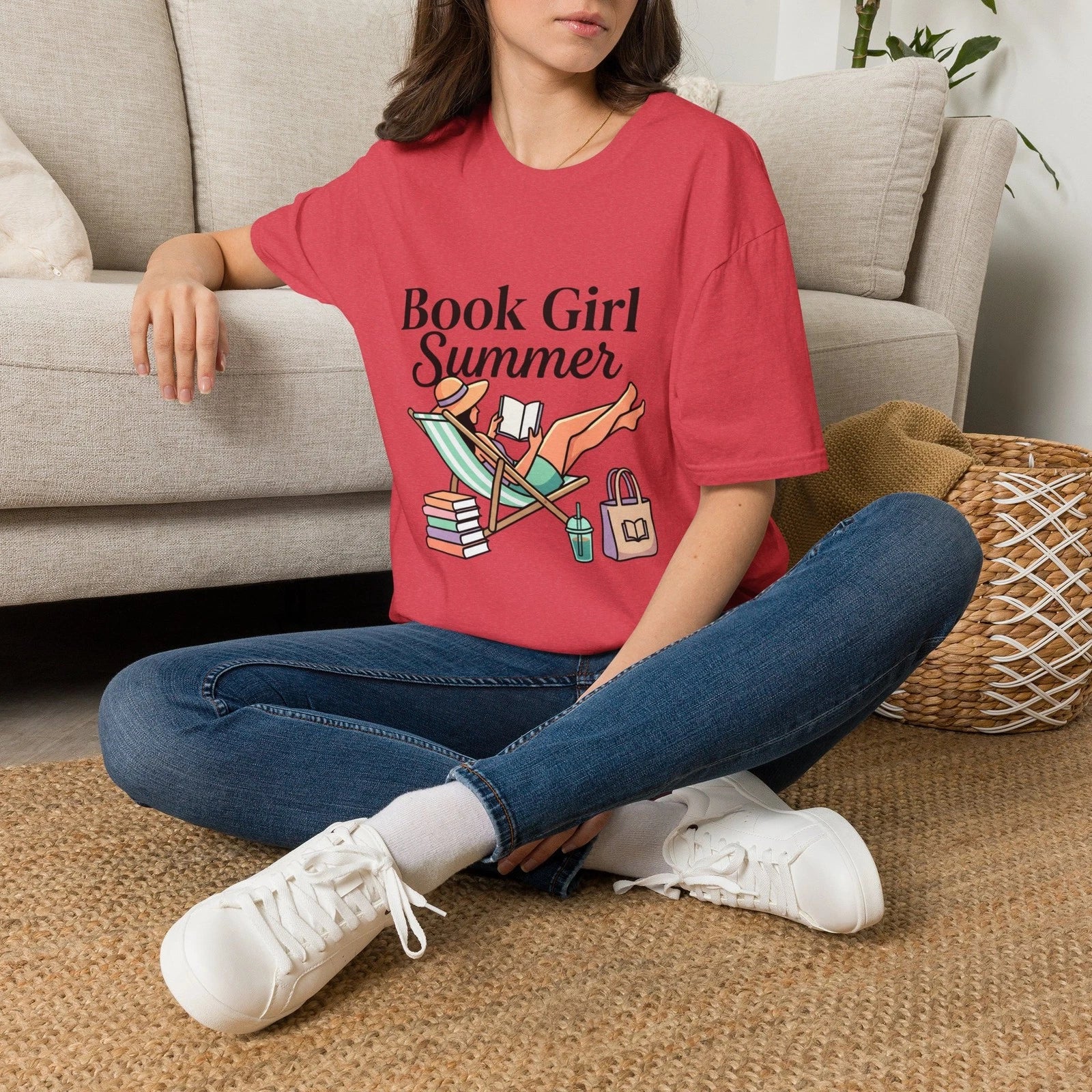 Book Girl Summer T-Shirt | BookTok | Bookish Beach Reading Shirt, Women's 4