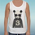 Tank Top T-Shirt "Panda Skull Dope Model Tag" Gift Idea