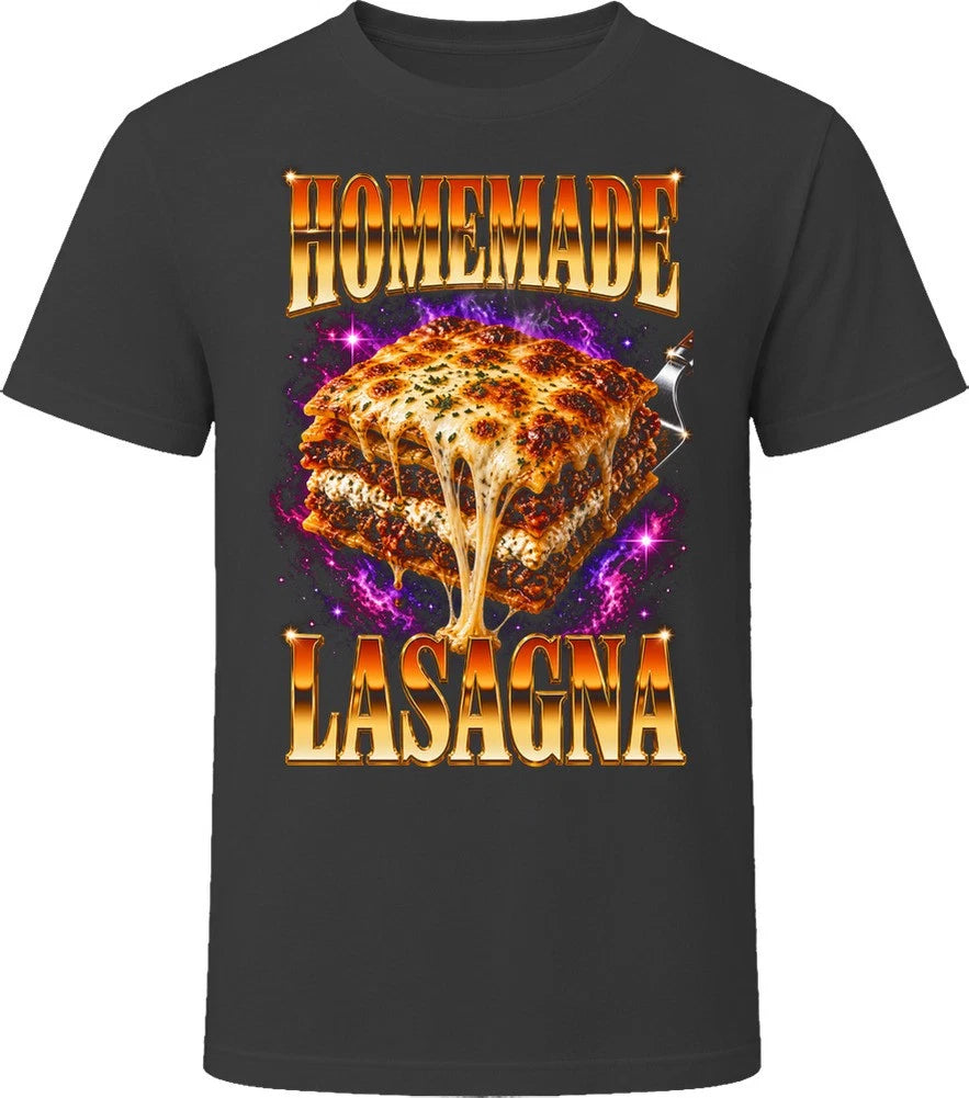 Lasagna Vintage Retro 90s Food Lover Gift T Shirt