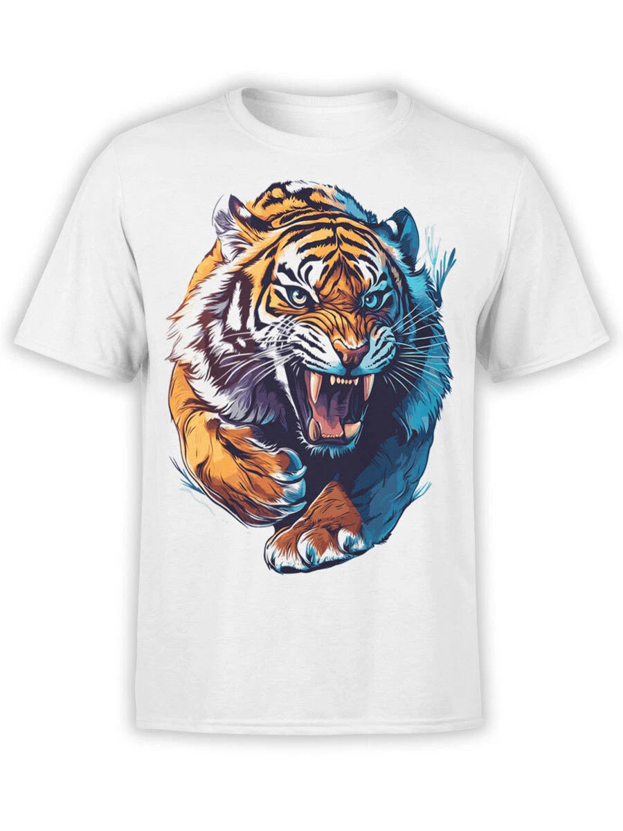 FANTUCCI Tiger T-Shirt Collection | Fierce Charge Tiger T-Shirt | Unisex