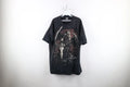 Vintage Y2K Streetwear Mens XL Faded Fantasy Grim Reaper Skull Angel T-Shirt