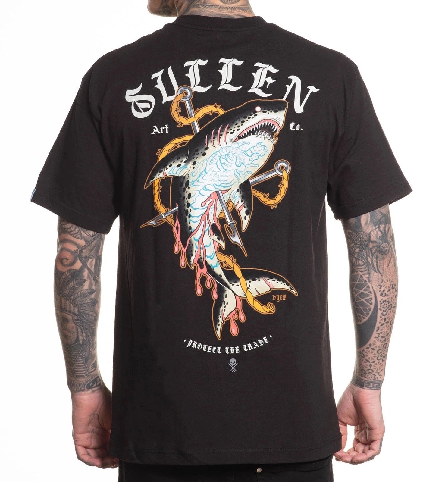 SULLEN CLOTHING DYEM SHARK TATTOO ART STANDARD T-SHIRT (M-3XL)