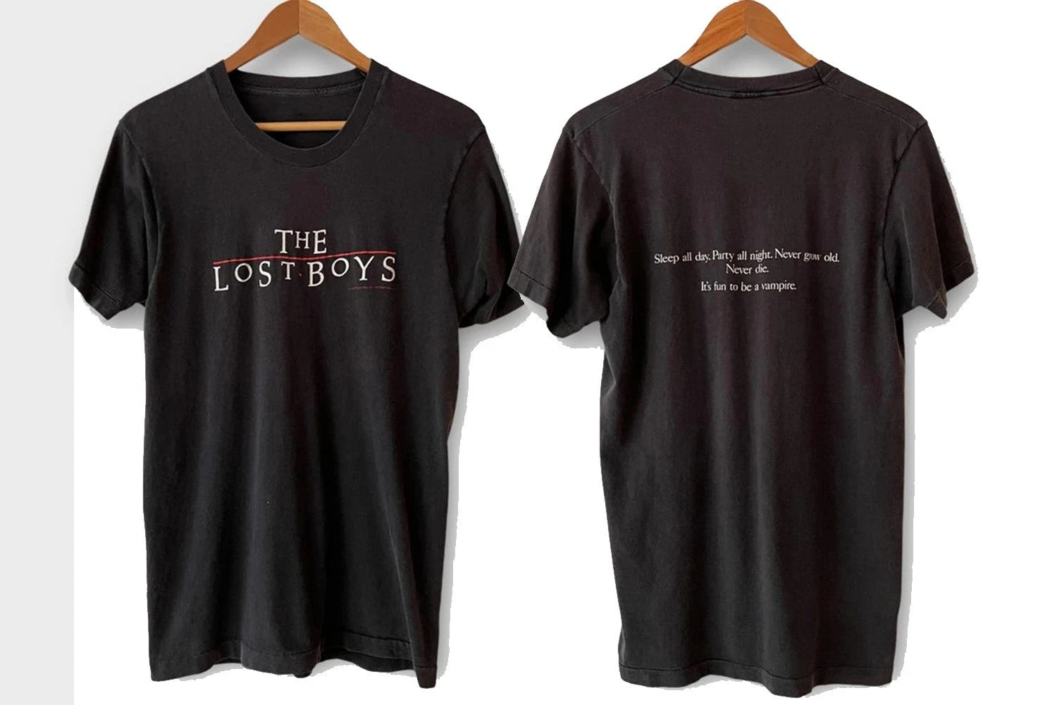 1987 The Lost Boys Vintage Vampire Movie Promo Tee Shirt 80s 1980s, Reprint