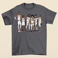 Wemby, Fox, Julian, Harper, Castle & Keldon San Antonio Basketball T-Shirt