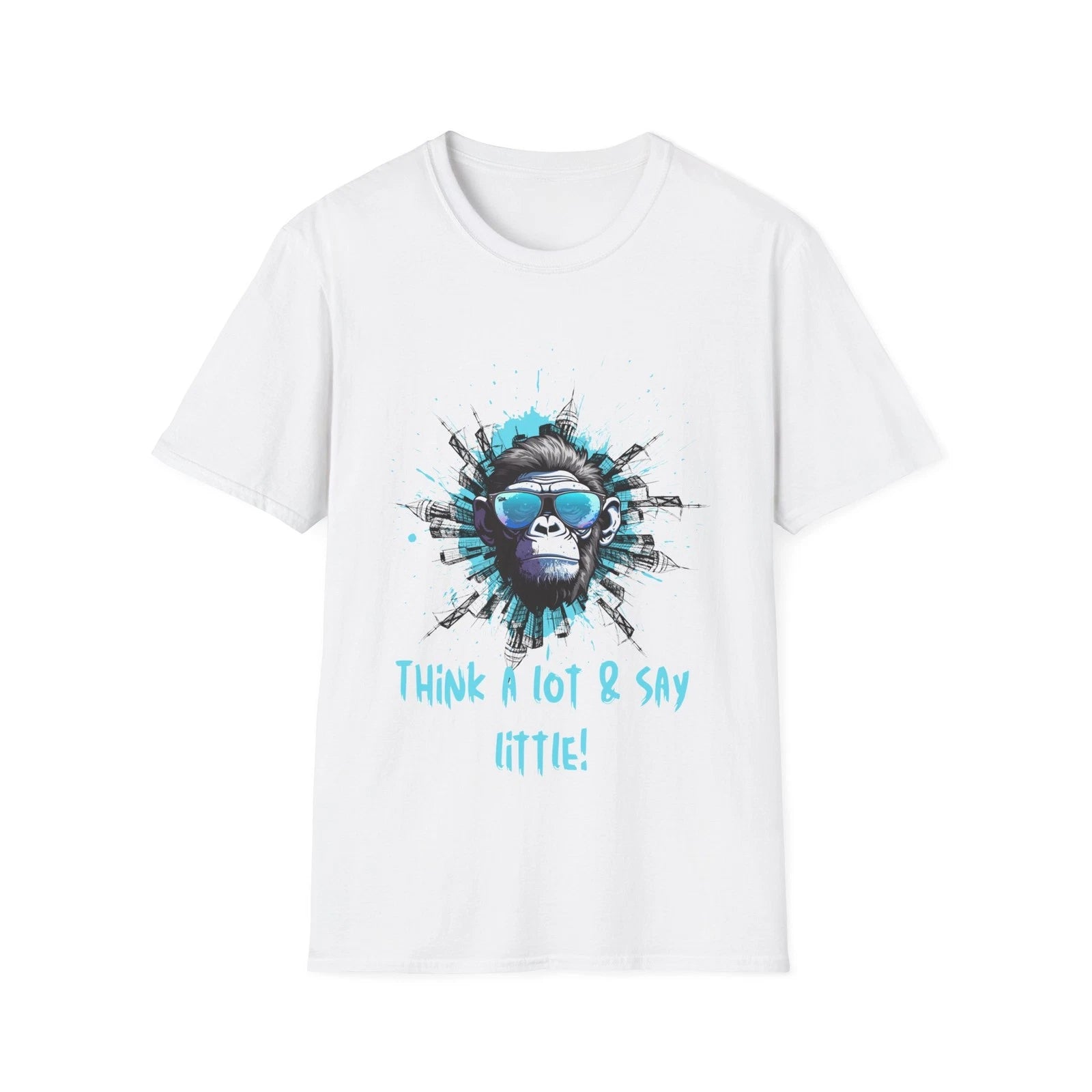 Cool Gorilla Graphic Tee - Funny Unisex Softstyle T-Shirt, Gift for Monkey [...]