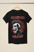 The Exploited "Punks Not Dead" Skull Graphic Black T-Shirt - (MU126)