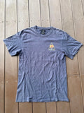 HUF T-Shirt Eggplant Navy Blue Streetwear Slim Fit Used
