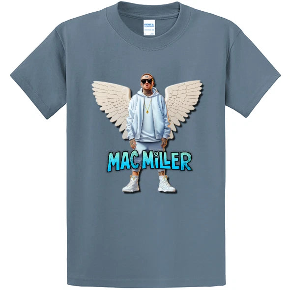 NEW Art Society RAP ICON ANGEL STONEWASH BLUE Tee Shirt SM-5XLARGE MADE IN USA