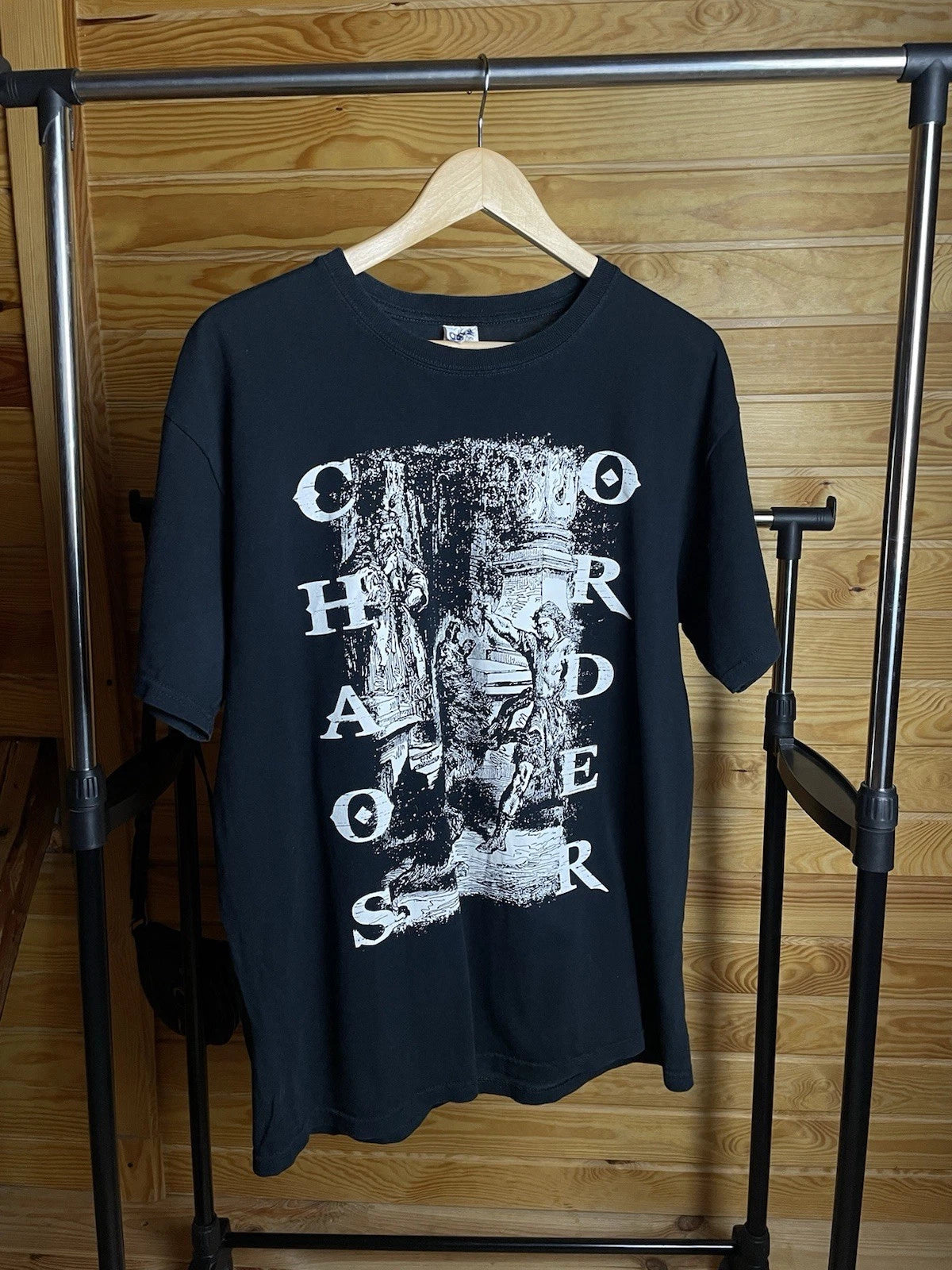 Chorus Oversized Graphic T-Shirt Black Size L