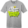 NEW Art Society 3D GRAFFITI BLACK / GREEN Tee Shirt HEATHER GREY S-4XL MADE USA