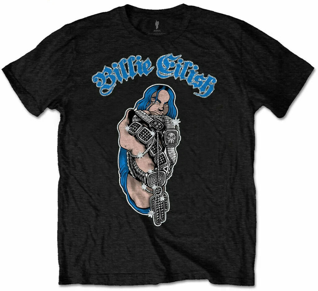 Official Billie Eilish Bling Mens Black T Shirt Billie Eilish Classic Tee