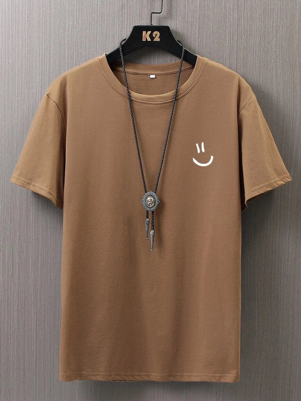 Men’s Cotton Graphic T-Shirt | Smile Face Print Tee | Hip Hop Summer Streetwear