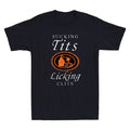Sucking Tits Licking Clitss Funny Adult Joke Sarcastic Quote Retro Men's T-Shirt