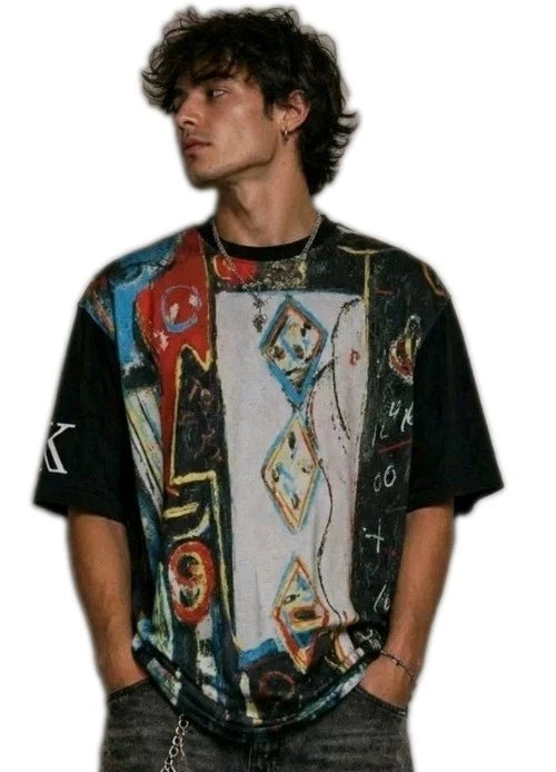 Last Kings Mens T-Shirt Jackson Pollock Abstract Art Print Inspired Size XL