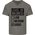 Levels of Wildness Virgo Mens V-Neck Cotton T-Shirt