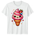 Cute Kawaii Ice Cream Cone T-Shirt Kawaii Food Dessert Sweet Treat