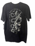 S Howitzer Style Men’s T-shirt Coiled Snake Military Gun Mfg Premium Fit Brown