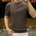 New Men Luxury Wings Fashion T-Shirt High Quality Black Brown