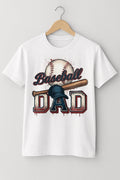 Baseball Dad Shirt – Sublimation Tee with Bat & Ball Graphic (S-2XL)