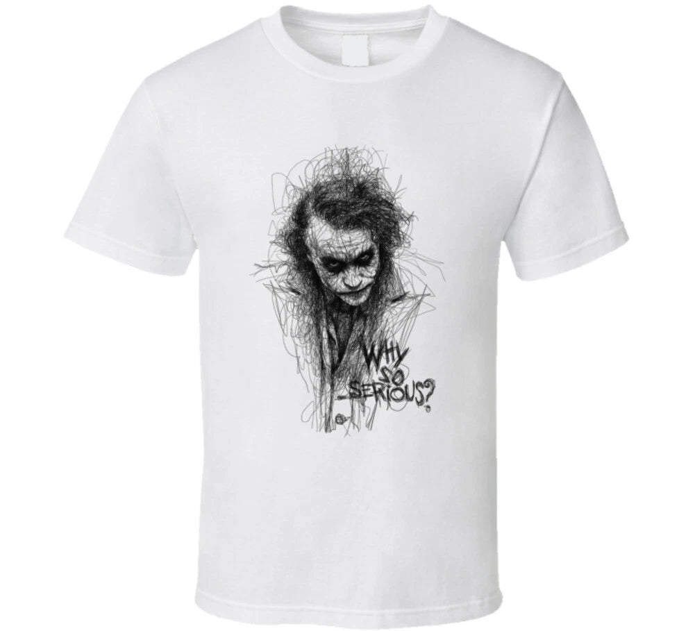 Joker Scribble Drawing T Shirt