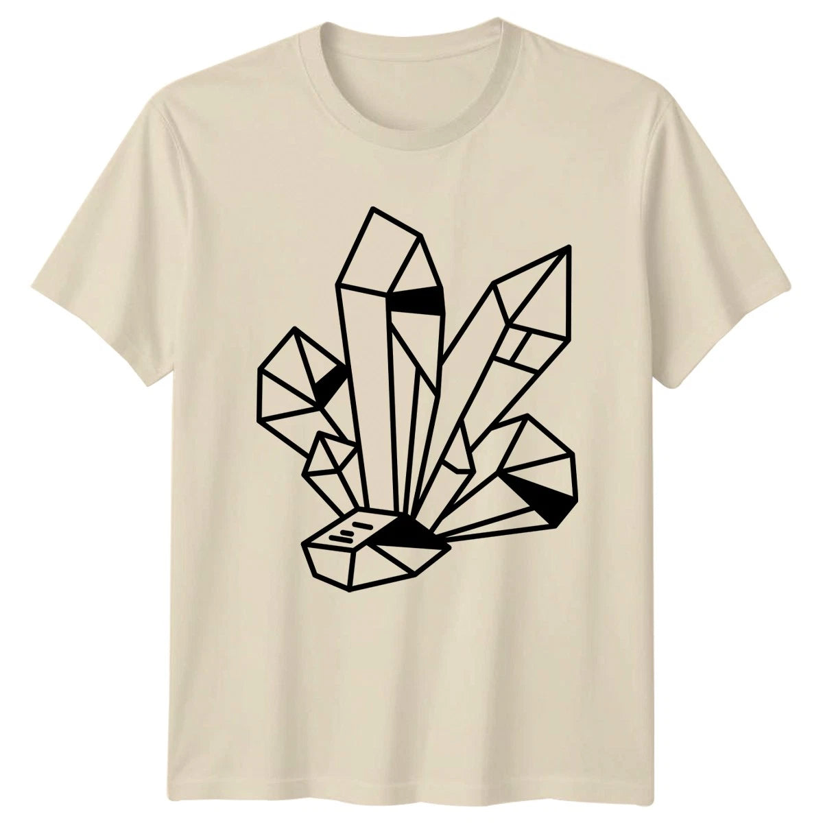 Geometric Crystal Cluster Modern Spiritual T-Shirt Metaphysical Gemstone
