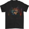 A Fantasy Cat With Cool Colours 4 Mens T-Shirt 100% Cotton