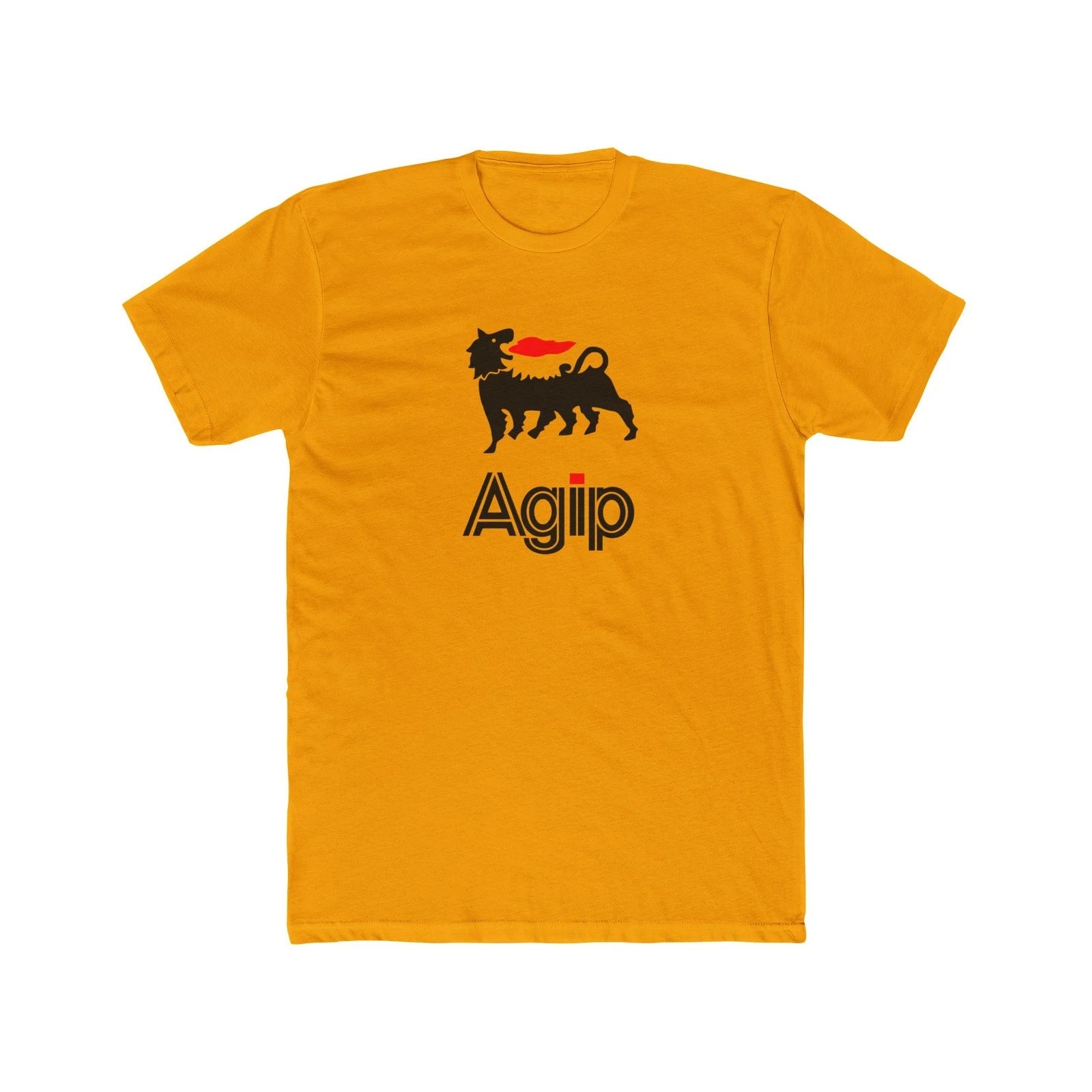 AGIP Fire Breather Script Logo T-Shirt | Classic Italian Motorsport Racing   V3
