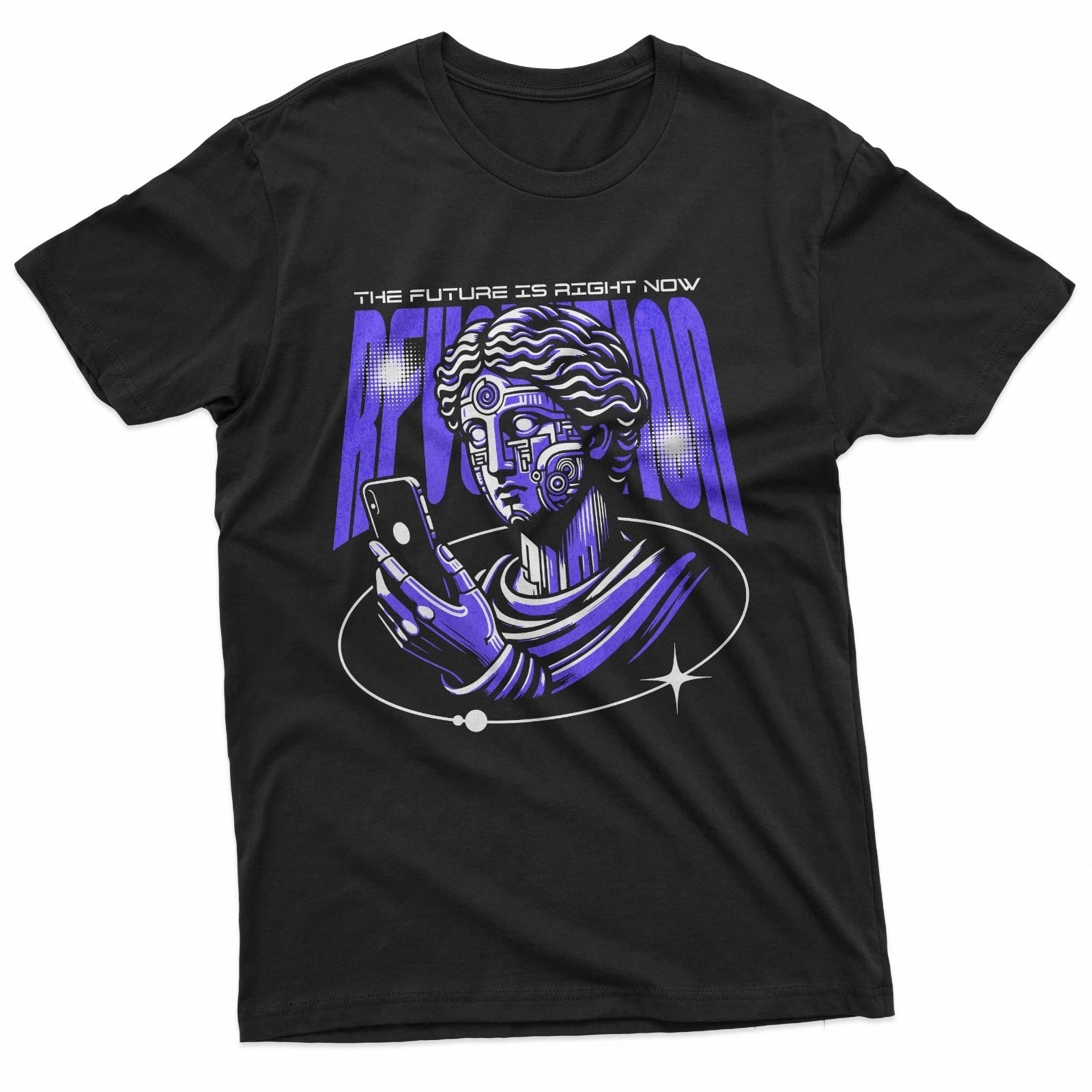 Cyborg Art Digital Revolution Urban Graphic T-Shirt