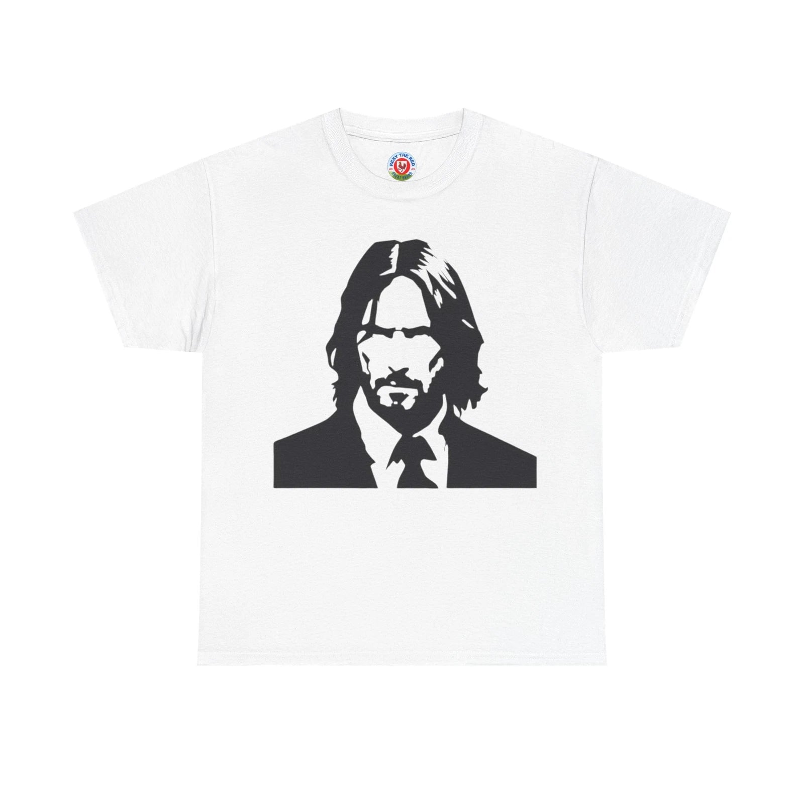 John Wick Keanu Reeves silhouette  Heavy Cotton Tee with Bold Graphic Design