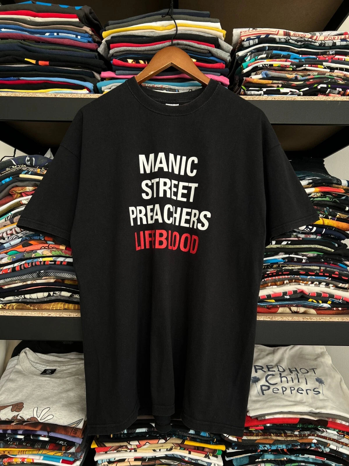 Vintage 2004 Manic Street Preachers Lifeblood Tour Black Tshirt