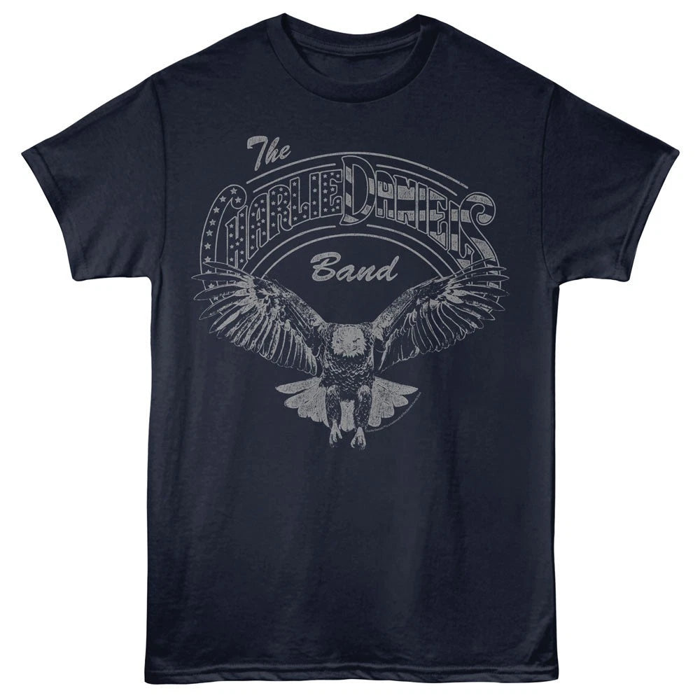 The Charlie Daniels Band Logo Stars Stripes & American Eagle Men's T Shirt