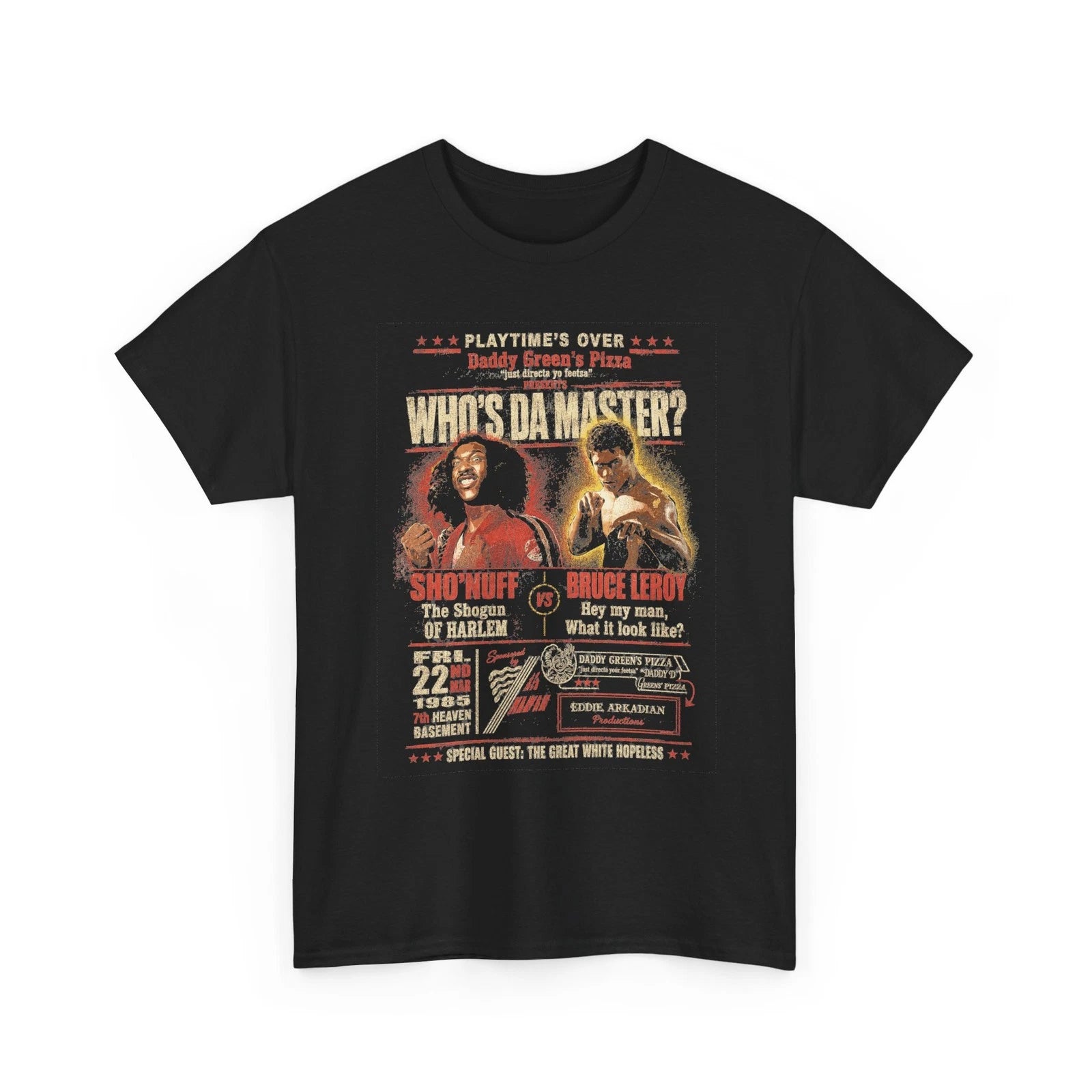 The Last Dragon | Who's Da Master? Boxing Poster T-Shirt | Vintage Fight Night