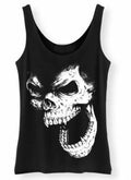 SKULL OUT Ladies Sleeveless Top Skull Cool Gift Halloween Biker Tank Top