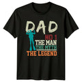 Dad No 1 The Man Mens T-Shirt Fathers Day Scuba Diving Gift For Him
