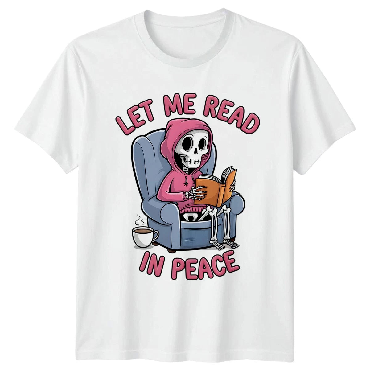 Let Me Read In Peace Womens T-Shirt Introvert Reading Birthday Gift For Her