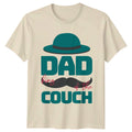Dad King Of The Couch Mens T-Shirt Lazy Dad Humor Fathers Day Gift For Him
