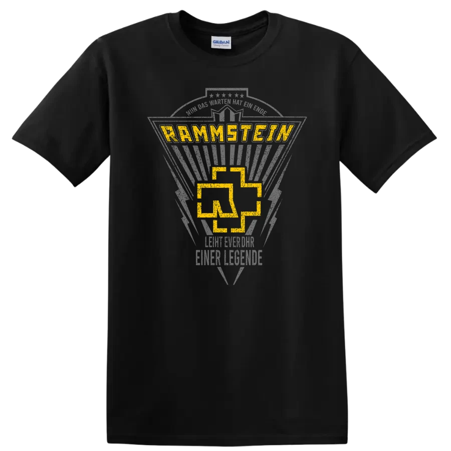 Rammstein Fire Design Graphic T Shirt Rock Music Band Tee for Concert Fans
