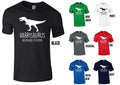 Adults Personalised T-Rex T-Shirt - Any Name/Date Dinosaur Birthday Gift